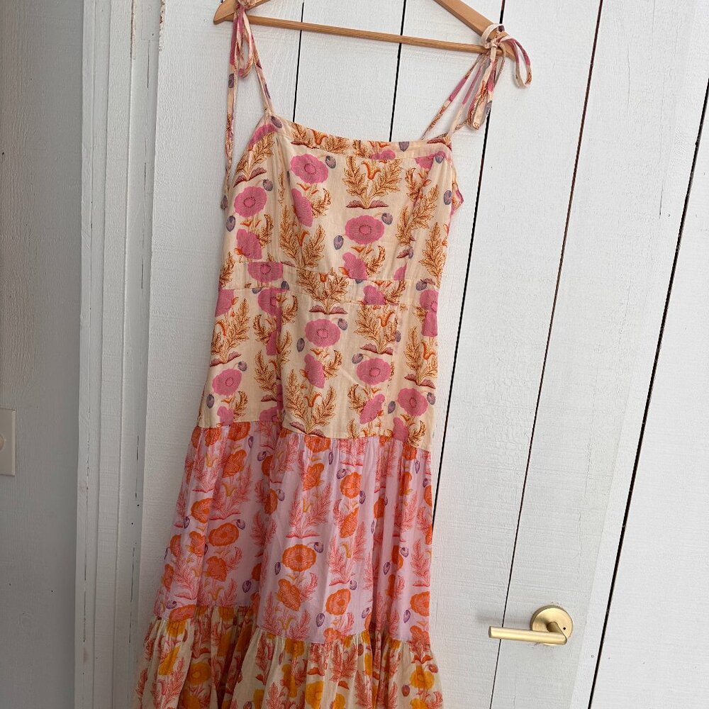 Pink Chicken Marilyn Dress in Gilded Floral Mix